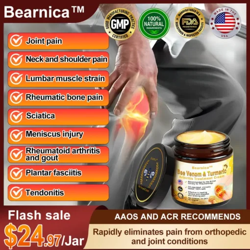 Bearnica™ Bee Venom & Turmeric Arthritis Therapy Cream