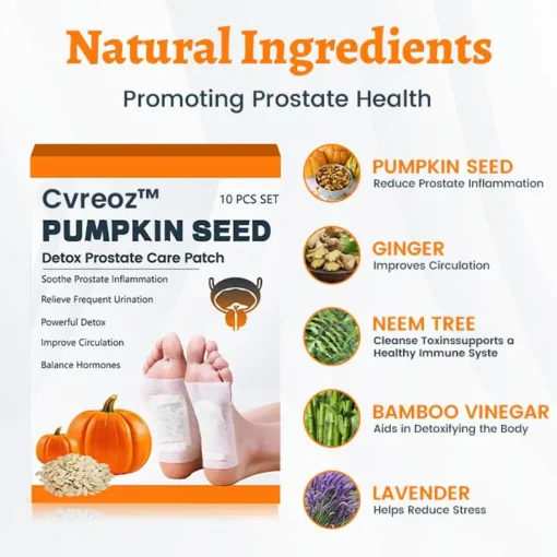 Cvreoz™ Pumpkin Seed Detox Prostate Care Patch