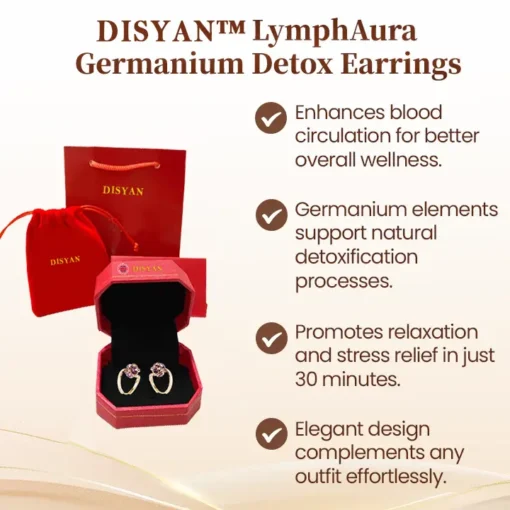 Disyan™ LymphAura Germanium Detox Earrings