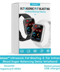 Histone™ Ultrasonic Fat Blasting ＆ Far Infrared Blood Sugar Balancing Detox Wristband