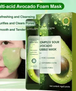 LOVILDS™ Complex Acid Avocado Cleansing Facial Bubble Mask