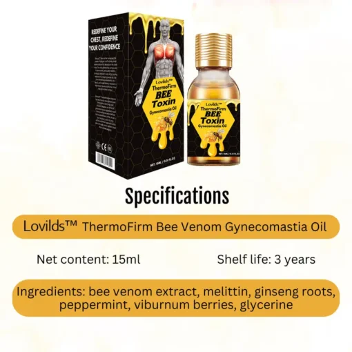 LOVILDS™ ThermoFirm Bee Toxin Gynecomastia Oil