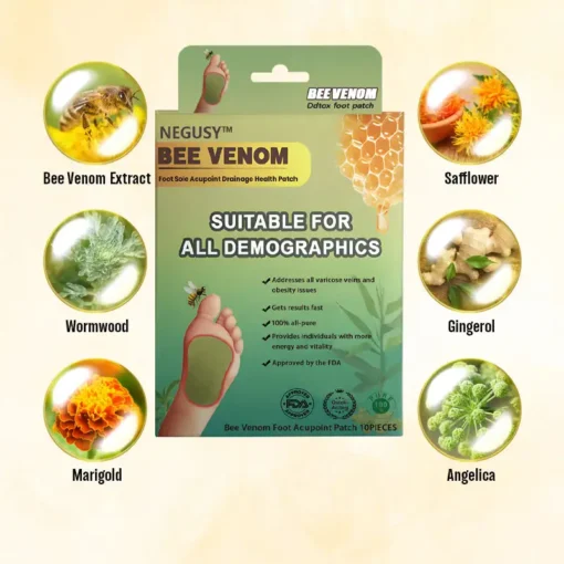 NEGUSY™ LymphTox Bee Venom Slimming & Detox Foot Patches