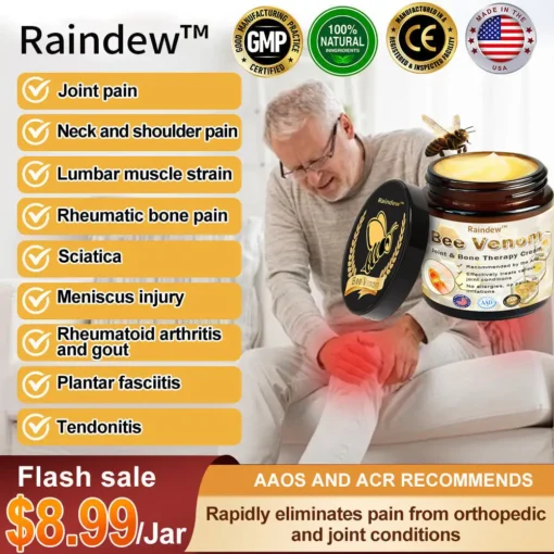 Raindew™ Bee Venom Arthritis Therapy Cream