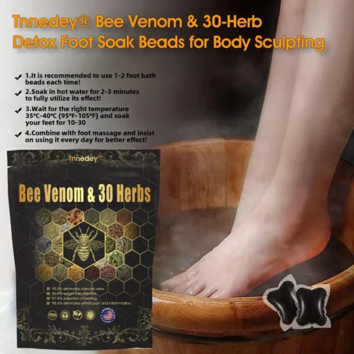 Tnnedey® Bee Venom & 30-Herb Detox Foot Soak Beads