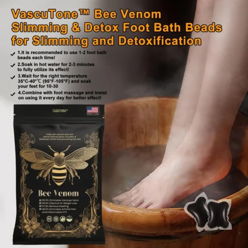 VascuTone™ Bee Venom Lymphatic Detoxification Slimming Foot Bath Beads