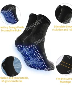 EMOBARRY® VitaluxeTourmaline Magnetic Compression Therapy Socks