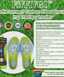 Fivfivgo™ EarthConnect Carbon Fiber Grounding Therapy Insoles