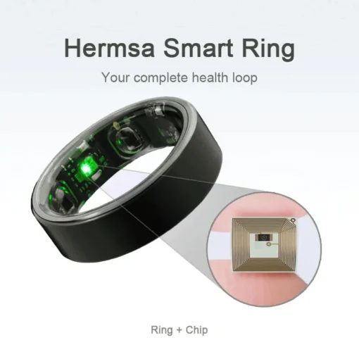 HERMSA™ AI Chip Smart Weight Loss Ring with SOS for Emergencies