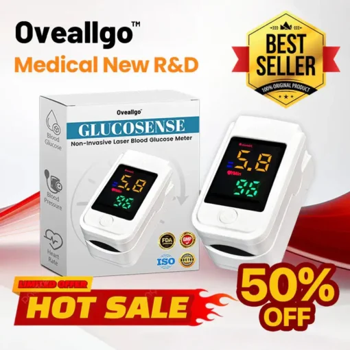 Oveallgo™ PRO GlucoSense Non-Invasive Laser Blood Glucose Meter